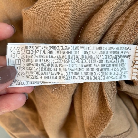 Forever 21 Women’s Tan Long Sleeve Mock Neck Mini Bodycon Dress Medium - Picture 8 of 10